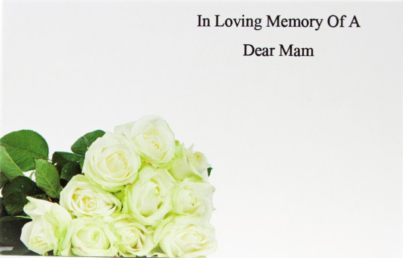 Picture of Florist Cards In Loving Memory Of A Dear Mam Small x 50pcs